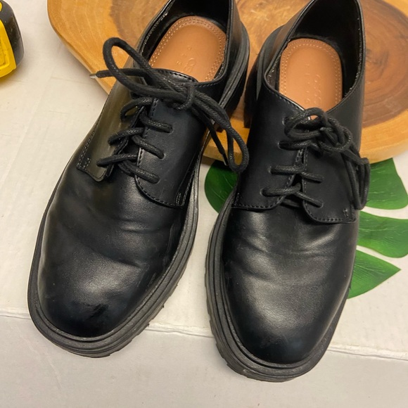 ASOS Platform Laced Combat Boot Platform Oxford - Picture 3 of 11